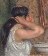 Pierre Renoir The Toilette Woman Combing Her Hair Spain oil painting artist